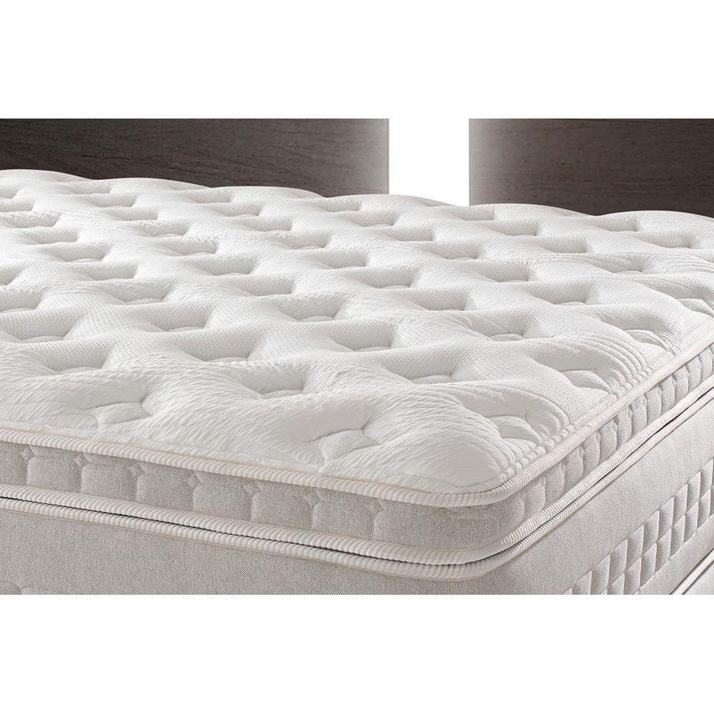 Miniatura Cama Box Queen: Colchão Molas Ensacadas Anjos Masterpocket Impressione + Base White(158X198)