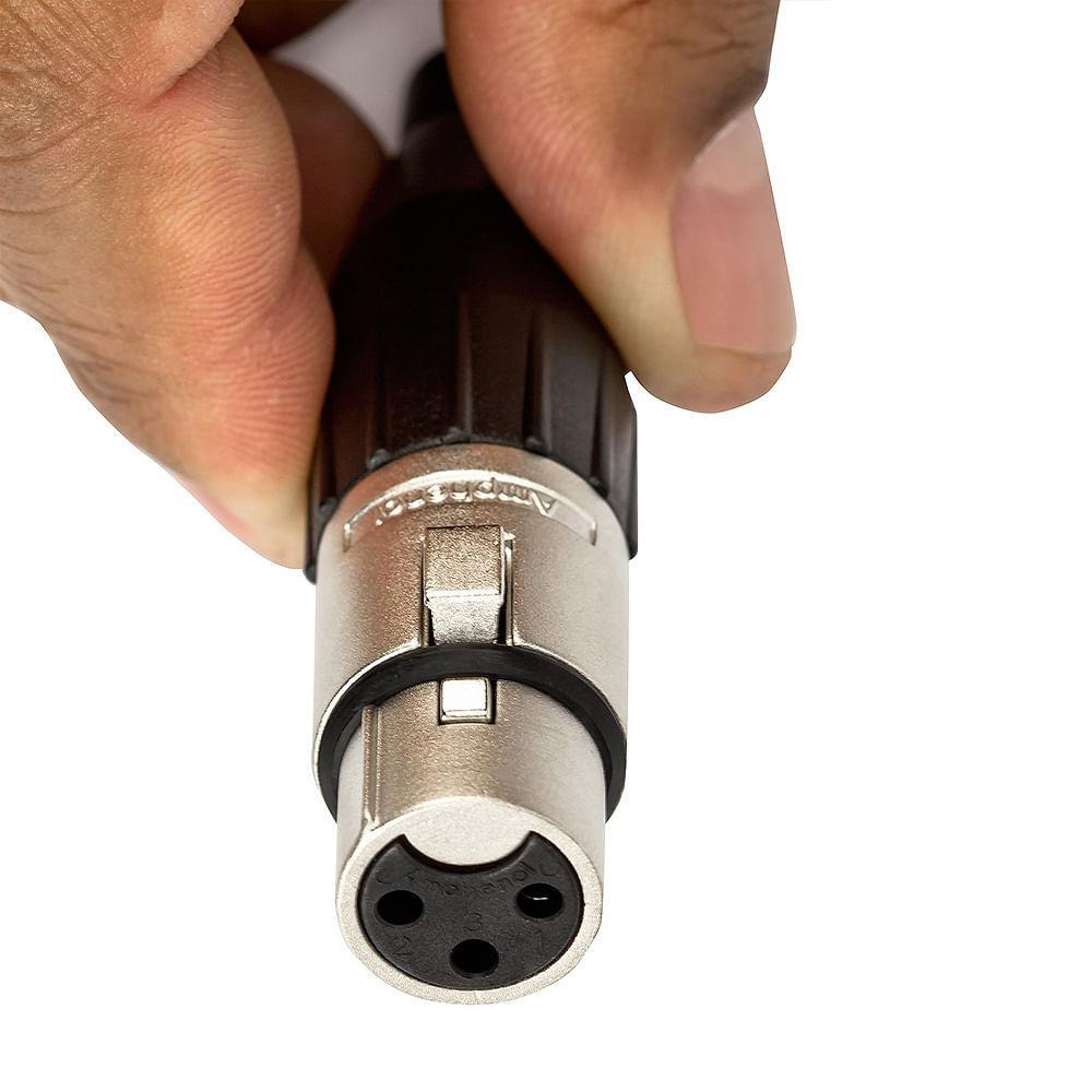 Miniatura Cabo De Microfone Xlr Macho Para Xlr Fêmea Amphenol 4M