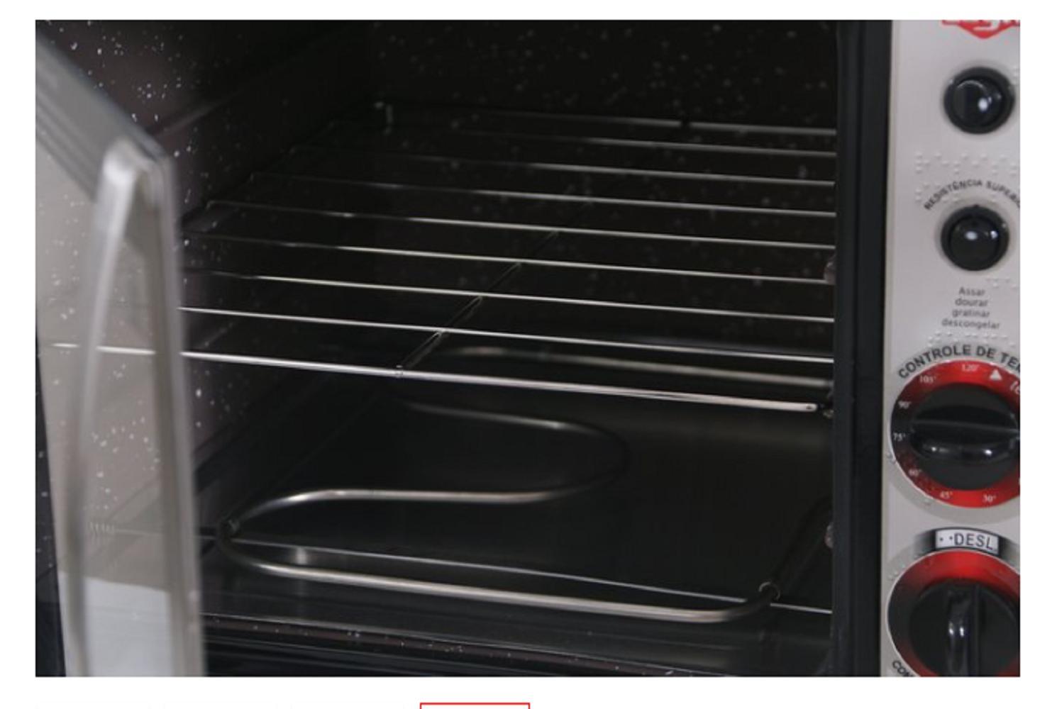 Miniatura Forno Elétrico Layr Crystal Plus Advanced 1750W 46L Preto