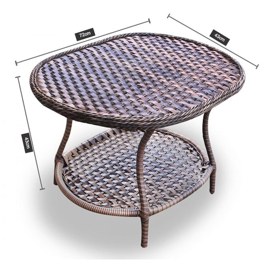 Miniatura Conjunto De Poltronas Fibra Sintética 19 - 4 Poltronas + 1 Mesa Centro - Tecido Maui Preto