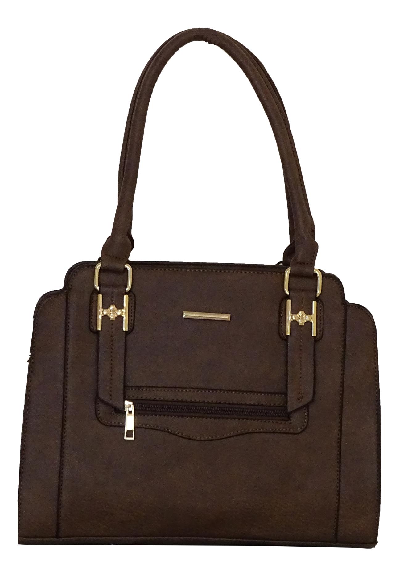 Miniatura Bolsa feminina ombro média alça transversal - marrom