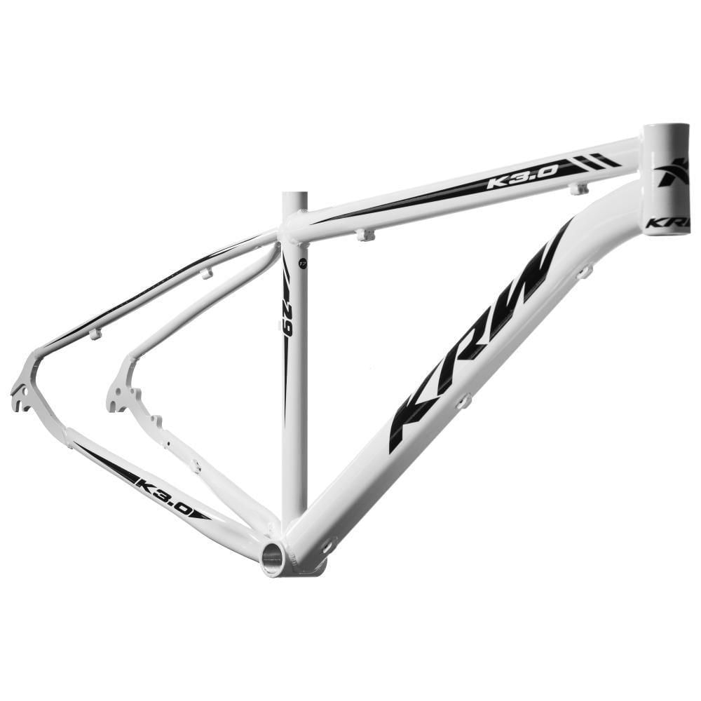 Miniatura Bicicleta Aro 29 Krw Alumínio 24 Vel Freio A Disco X52 Quadro 17 Branco-Preto