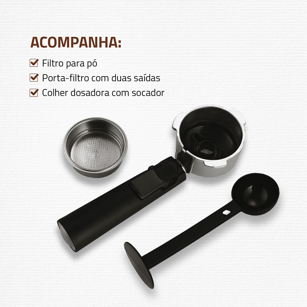 Cafeteira Espresso Dolce Crema 20 Bar Mondial C-20-EC 127V