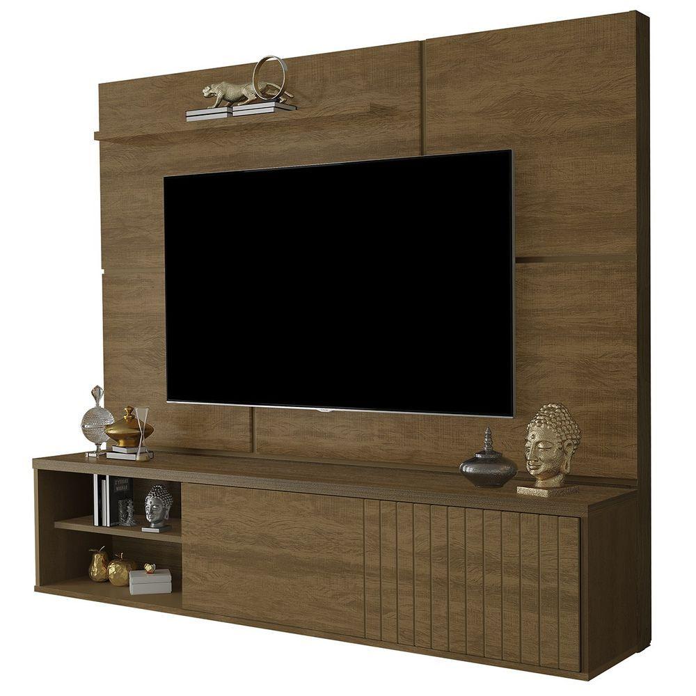 Miniatura Painel Suspenso Para Tv Mariana Até "75" Ml01 - Amarena Móveis Cor Malbec