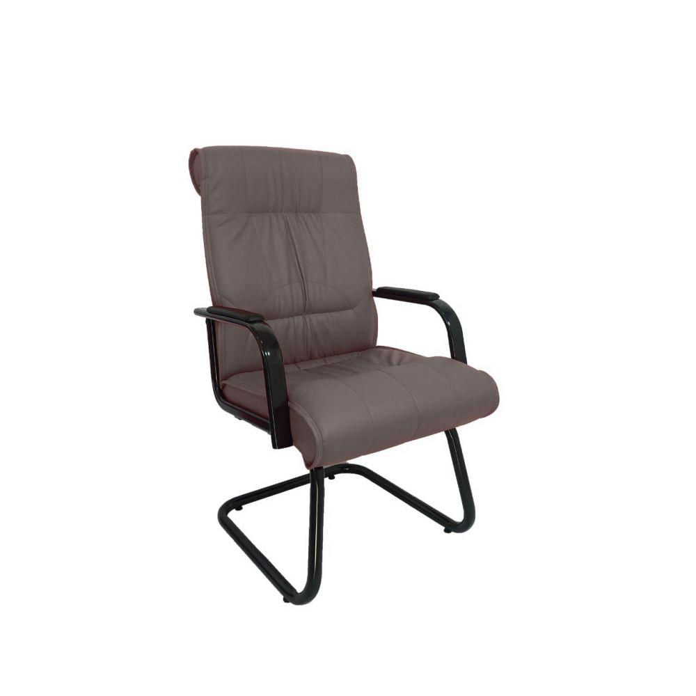 Miniatura Cadeira Interlocutor Para Escritório Linha Itália Marrom