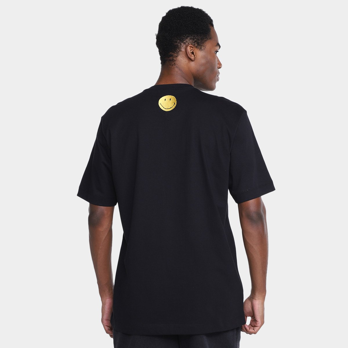 Miniatura Camiseta Baw Baw X Smiley Masculina Preto - P