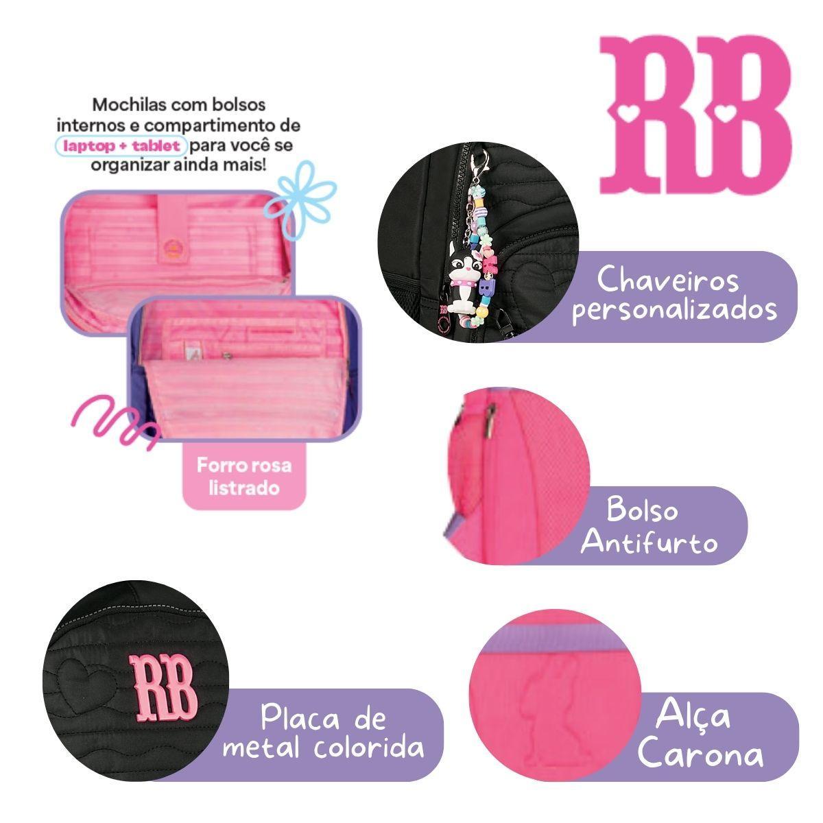 Miniatura Mochila Costas Escolar Rebecca Bonbon Bolsa Feminina Juvenil
