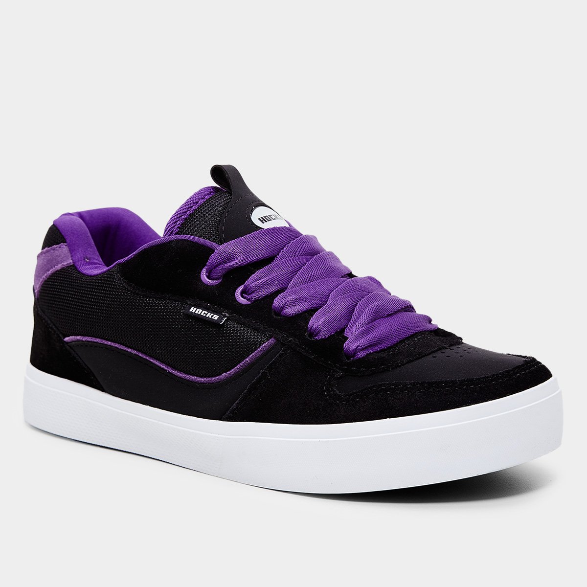 Miniatura Tênis Hocks Puff Preto+Roxo - 34