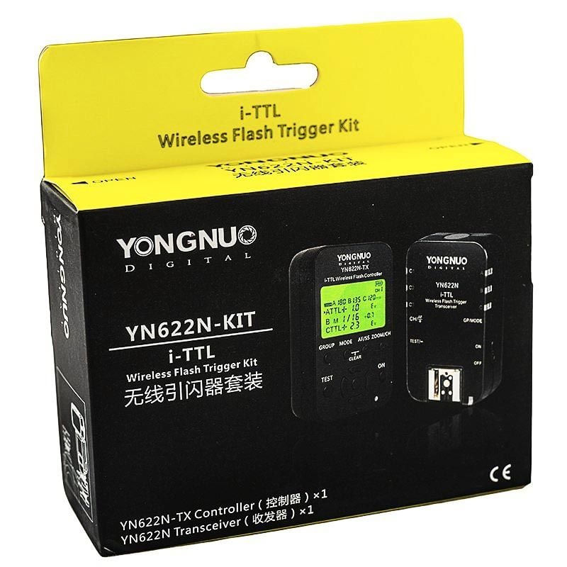 Miniatura Kit Rádio Flash Yongnuo YN-622n + YN-622n-TX - Nikon | Controle sem Fio