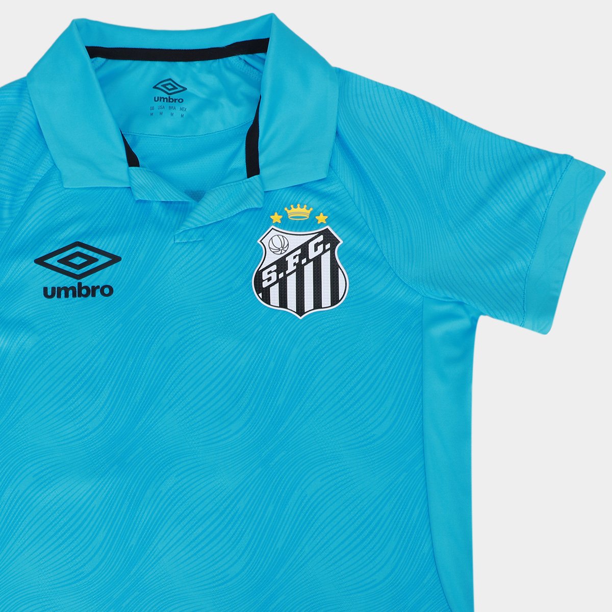 Camisa Santos 25/26 N. 10 Neymar Jr. Jogador Edição Especial Umbro Feminina Azul+Preto - EGG
