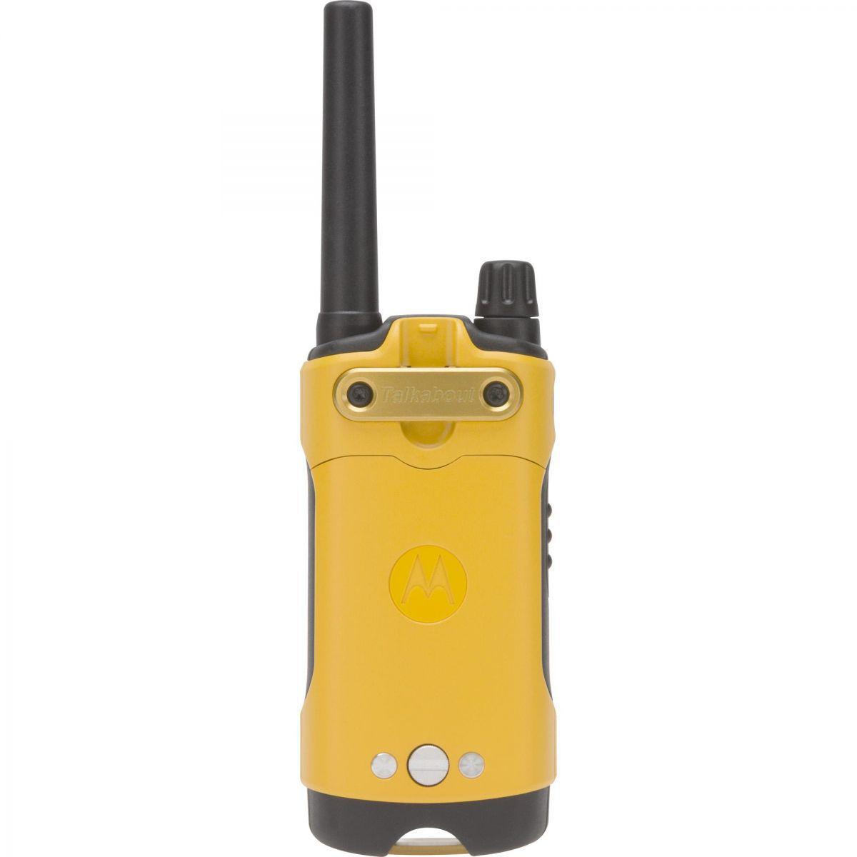 Miniatura Kit 2 Pares Rádio Comunicador Talkabout 35Km T400Br Amarelo