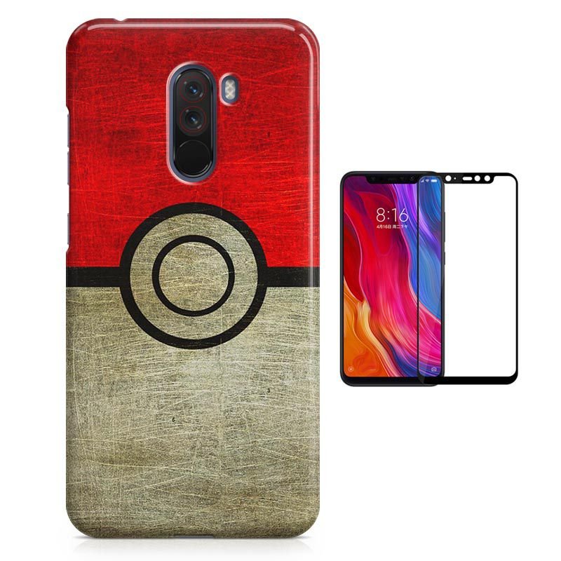 Miniatura Kit Capa Xiaomi Pocophone F1 Pokebola E Pelicula