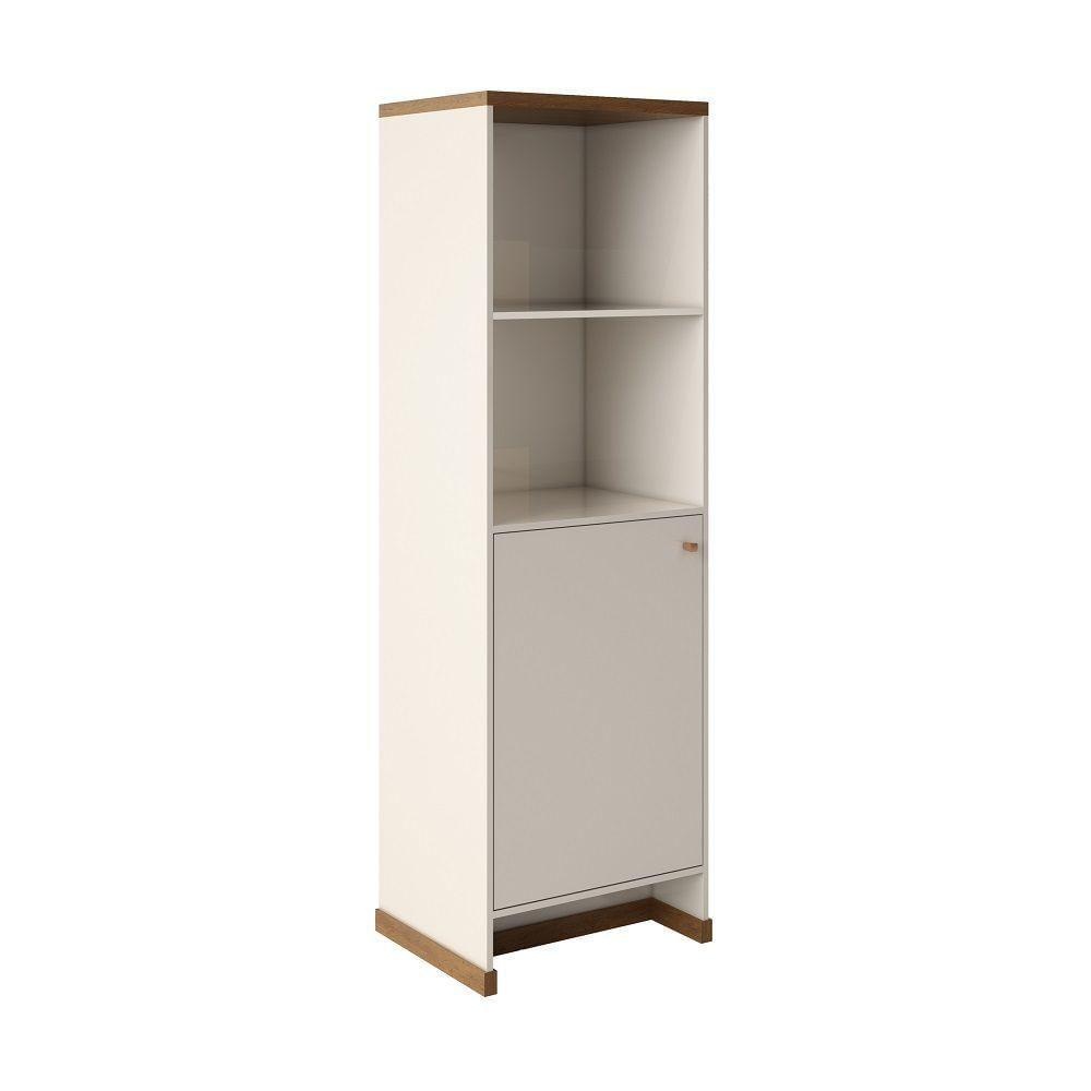 Miniatura Conjunto Escritório Buffet E Armário Berlin Vianossa Offwhite Naturale