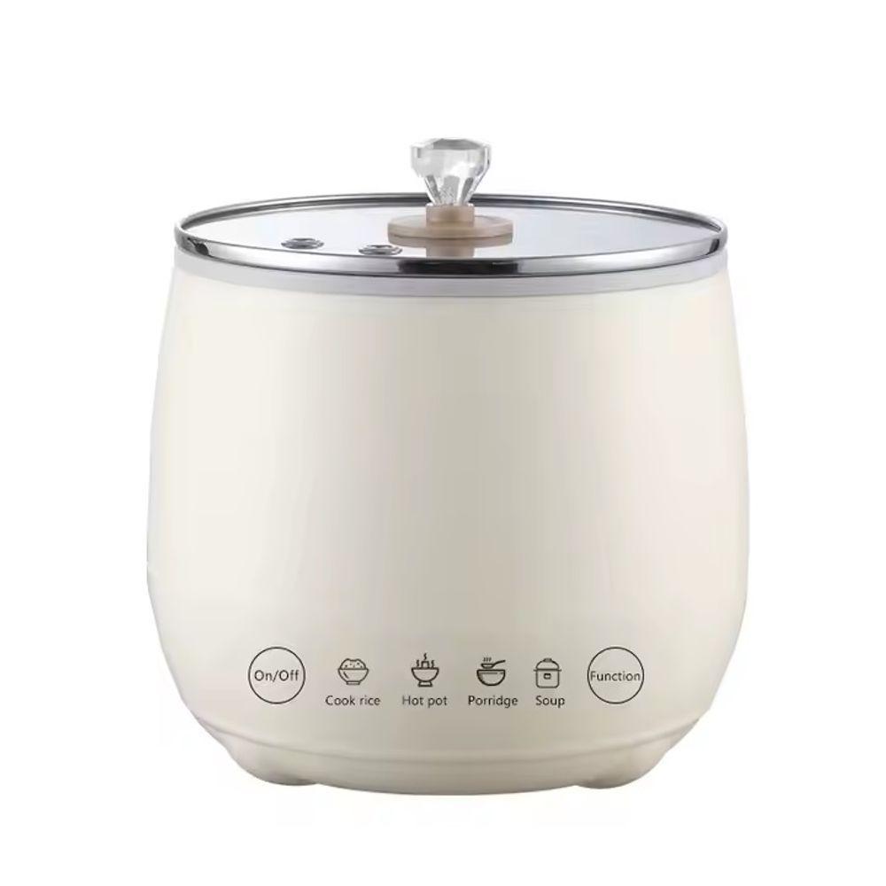 Miniatura Panela Elétrica De Arroz Caldos Legumes Cerâmica Antiaderente 1,8L 110V