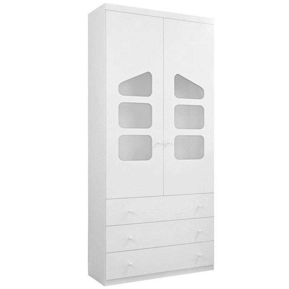 Miniatura Quarto De Bebê Modulado Eloísa Branco Brilho - Phoenix Baby