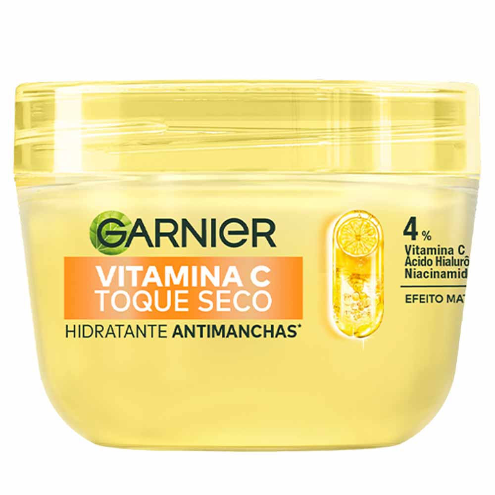 Miniatura Hidratante Facial Antimanchas Garnier Skin Vitamina C Toque Seco 85g