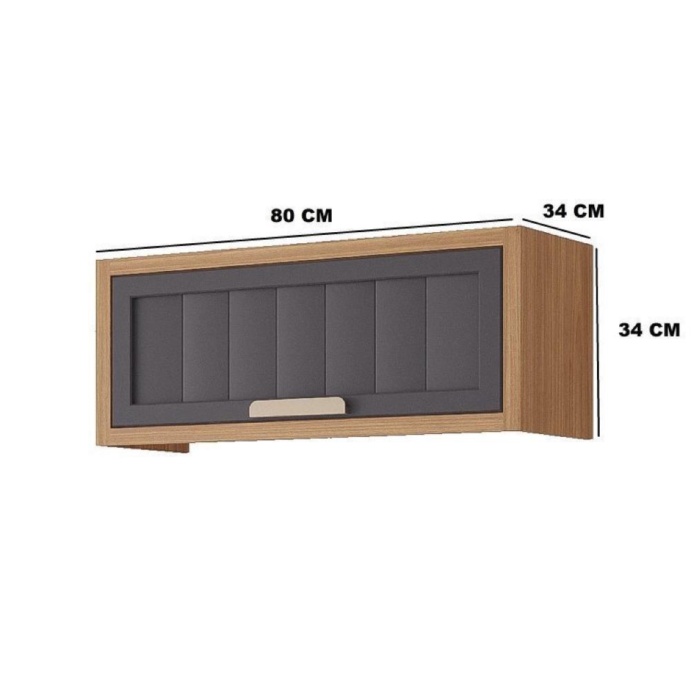 Miniatura Cozinha Modulada Compacta 4 peças 1 Nicho para Forno ou Micro-ondas Helen Yescasa Freijó/Titanium