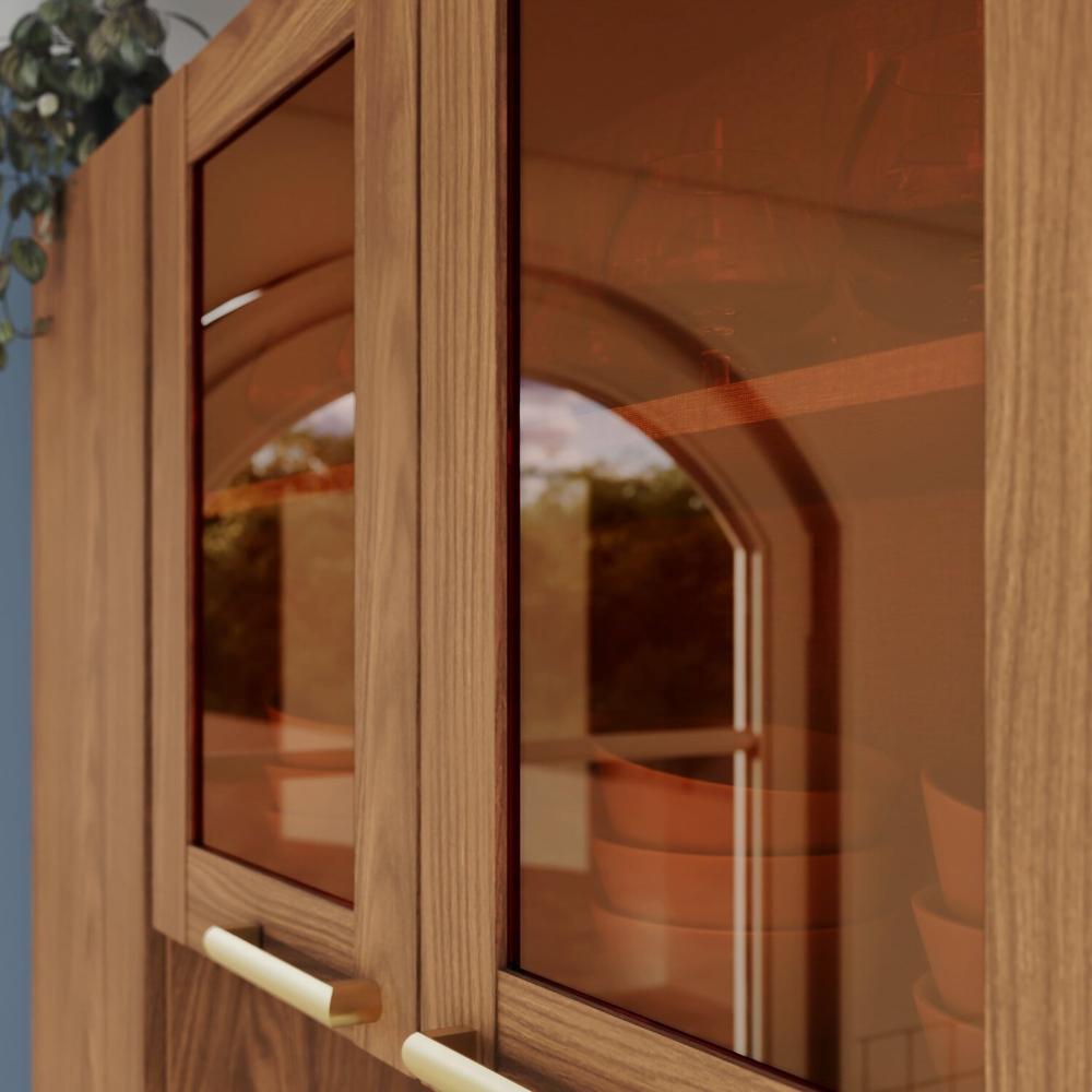 Miniatura Cozinha Compacta B125 10 Portas 2 Gavetas Nature/Off White