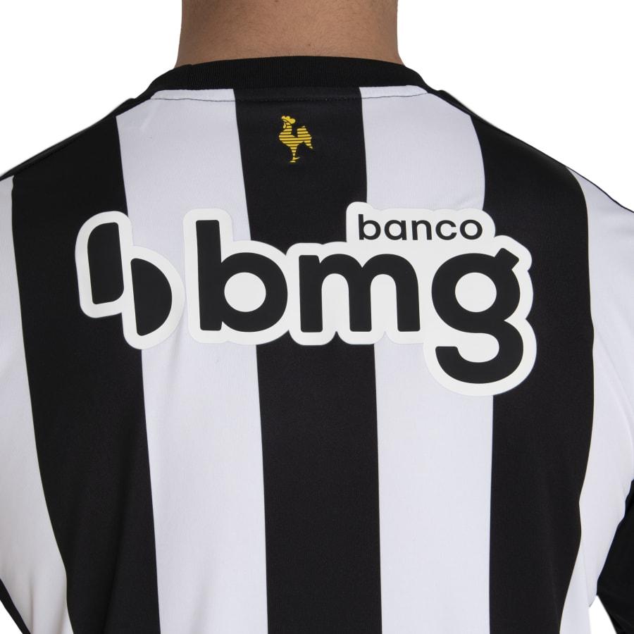 Miniatura Camisa Adidas Atlético-MG I 22/23 Masculina PRETO/BRANCO - 2G