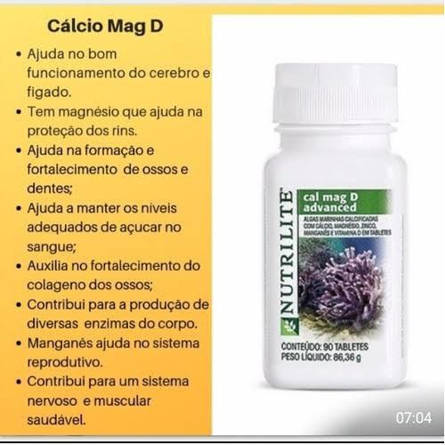 Miniatura Cal Mag D - Cálcio, Magnésio, Vitamina D - Nutrilite Amway