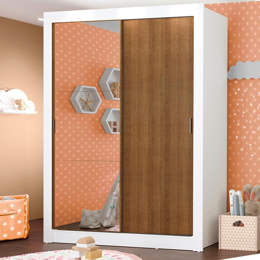 Miniatura Guarda Roupa Infantil Enzo 2 Portas de Correr Madesa