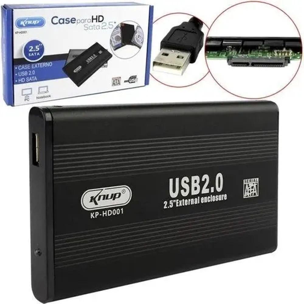 Miniatura Case Hd Pc Notebook 2.5 Usb 2.0