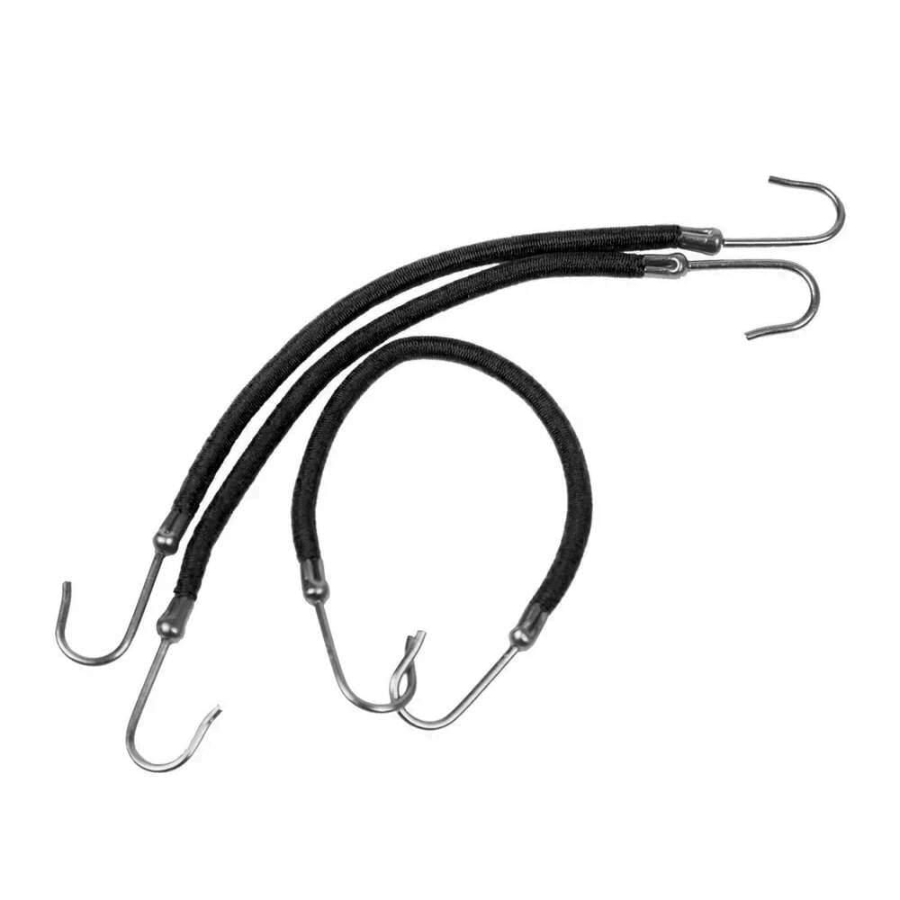 Miniatura Elástico Preto C/gancho 3 Unidades Santa Clara