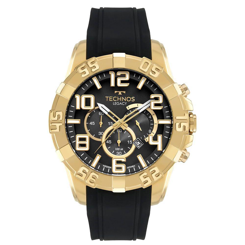 Miniatura Relógio Technos Masculino Legacy Dourado - Os20iqu/2p Os20iqu/2p