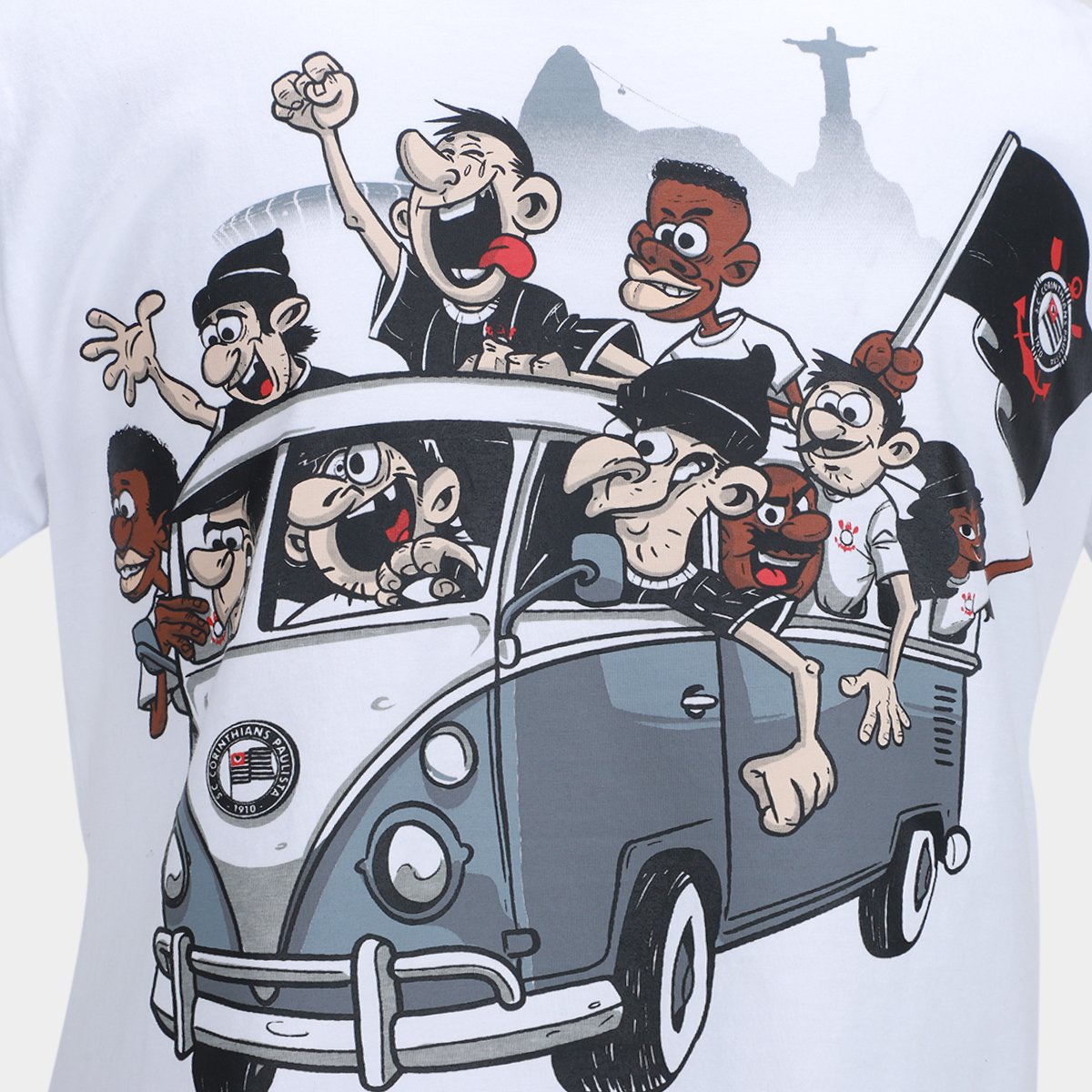 Miniatura Camiseta Corinthians Feminina Branco - G