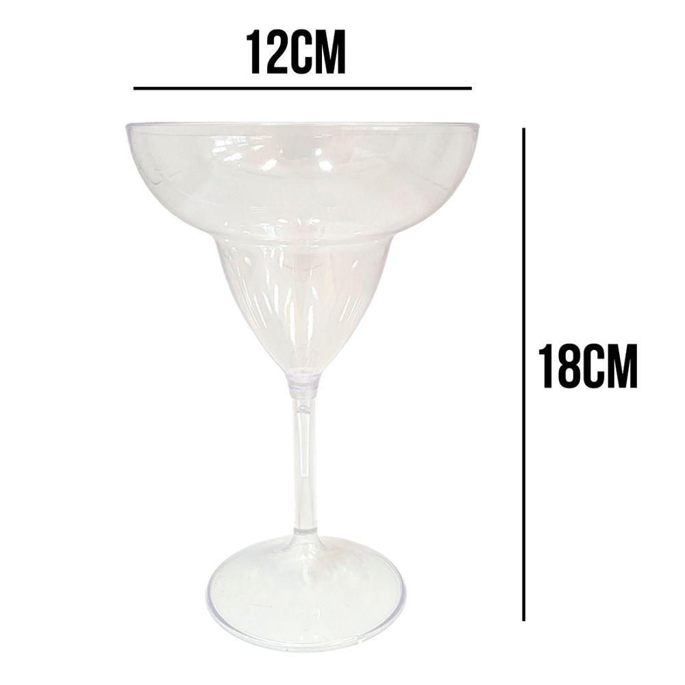 Miniatura Taça De Marguerita Acrílico Transparente Exclusive - 500ml