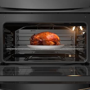 Miniatura Fogão Continental 5 Bocas FC5GB Preto com Mesa de Vidro, Forno Eco Turbo e Tripla Chama – Bivolt