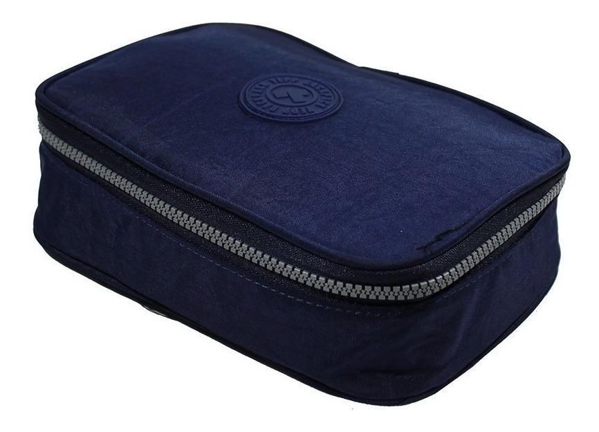 Miniatura Estojo Escolar Jumbo Feminino Quadrado Grande Unissex