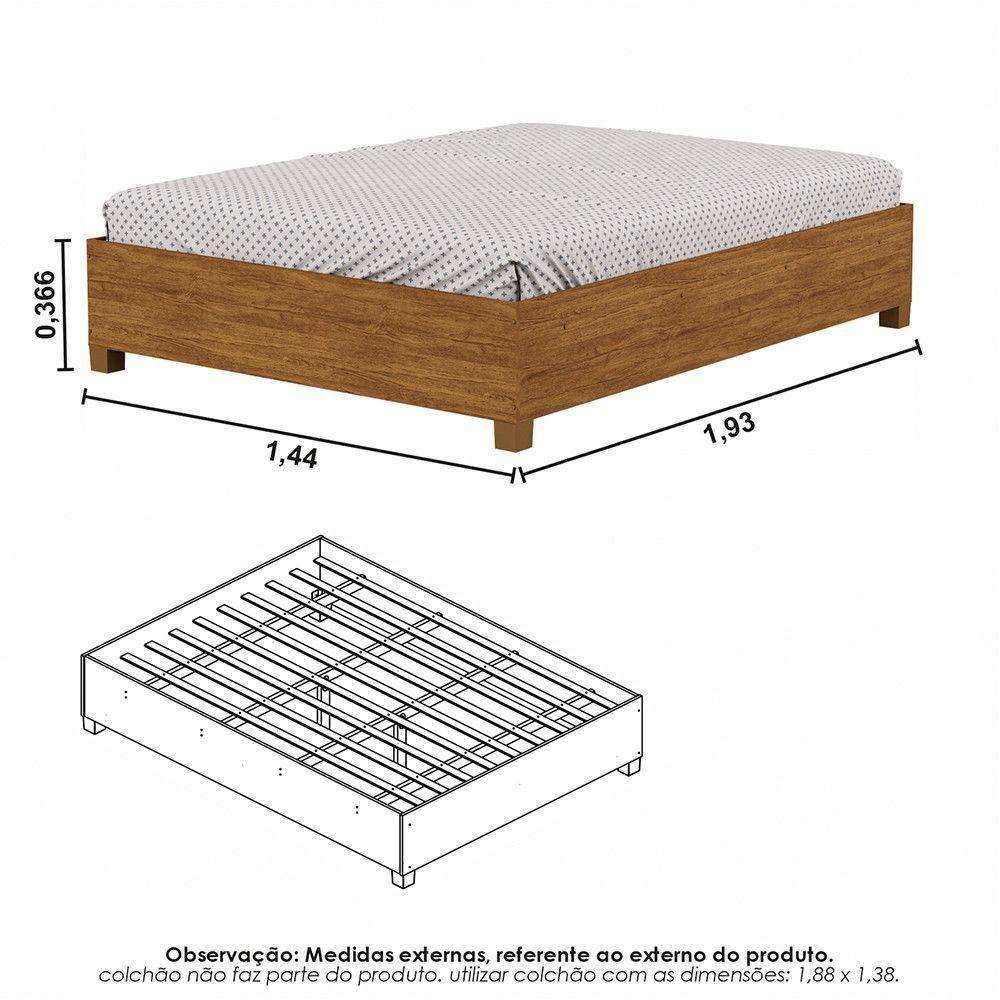 Miniatura Guarda Roupa Casal Modulado 4 Portas Hércules 4 Portas e 4 Gavetas Cinamomo