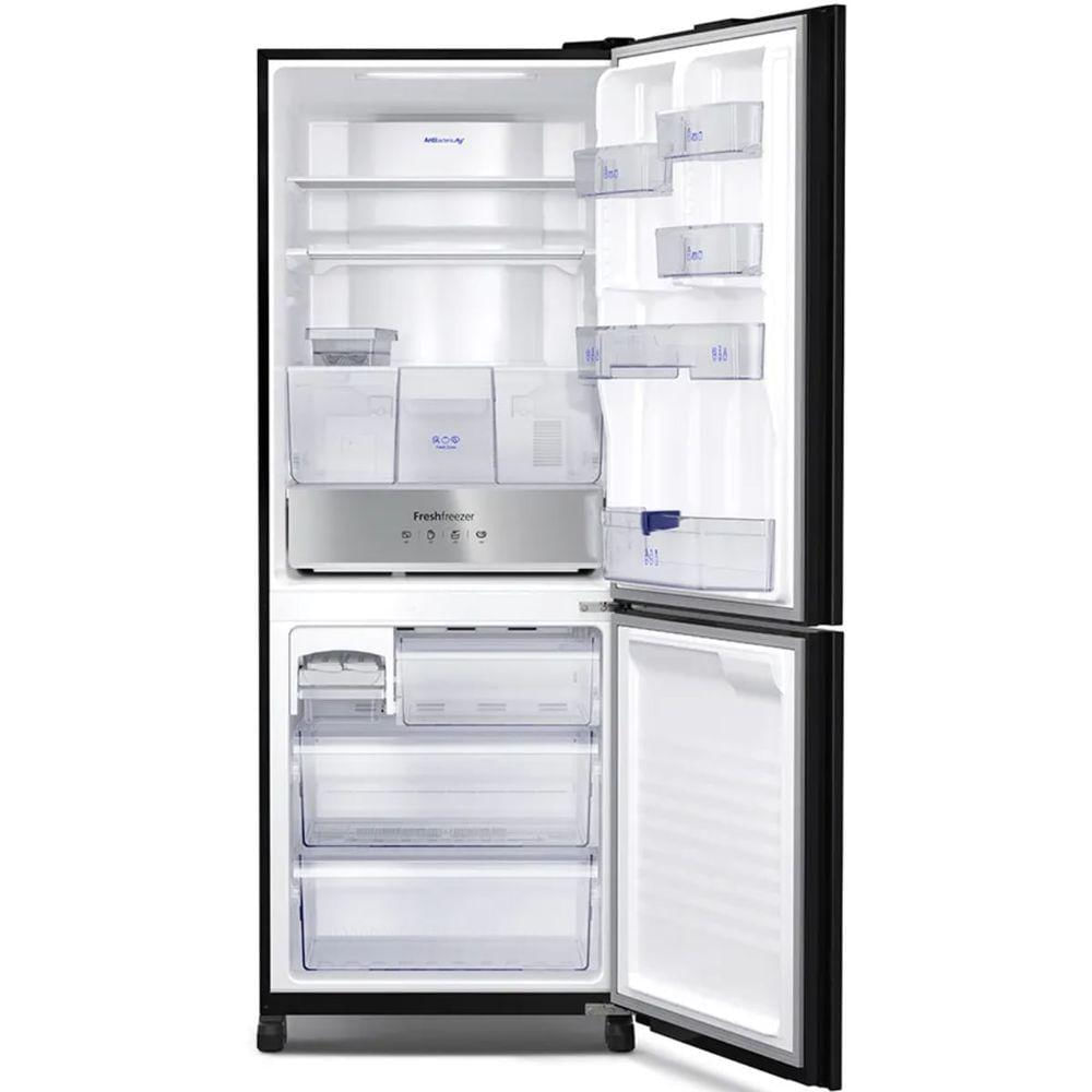 Miniatura Geladeira Panasonic BB64 Frost Free 450L Inverter Vidro Preto NR-BB65GVFBB 220V