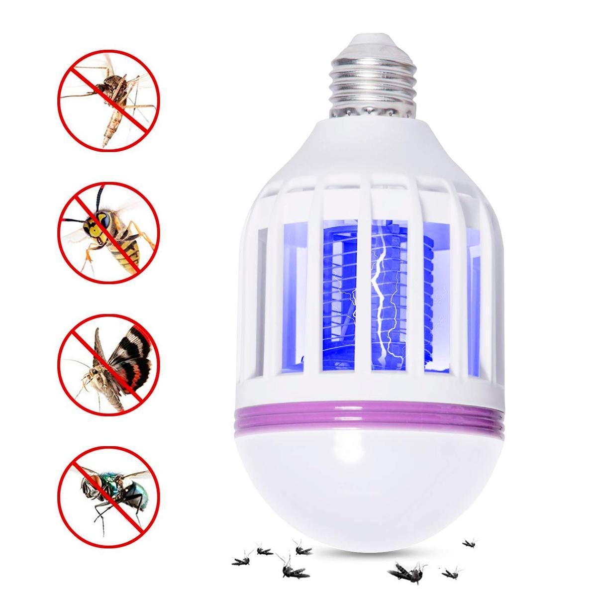 Luz Uv 15W Mata Mosquitos Pernilongos Lâmpada Led