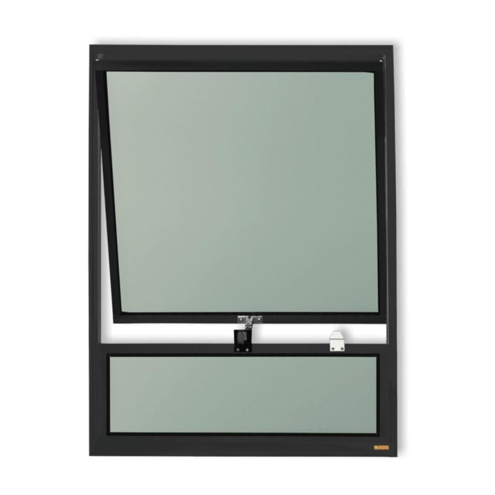 Miniatura Maxim-Ar com Bandeira Plus Vidro Boreal 80cm x 60cm Brimak Preto