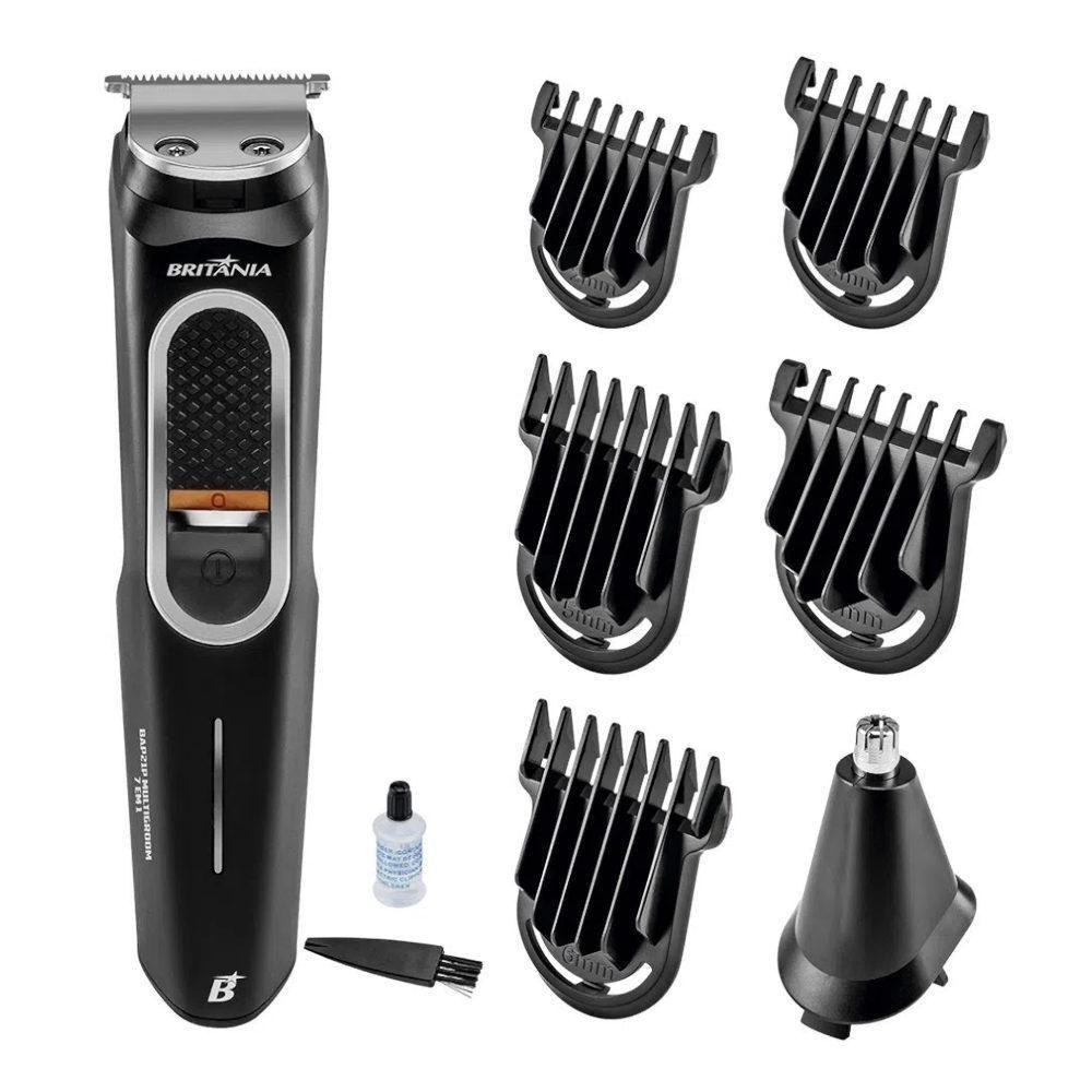 Miniatura Aparador De Pelos Britânia Bap21P Multigroom Preto Bivolt