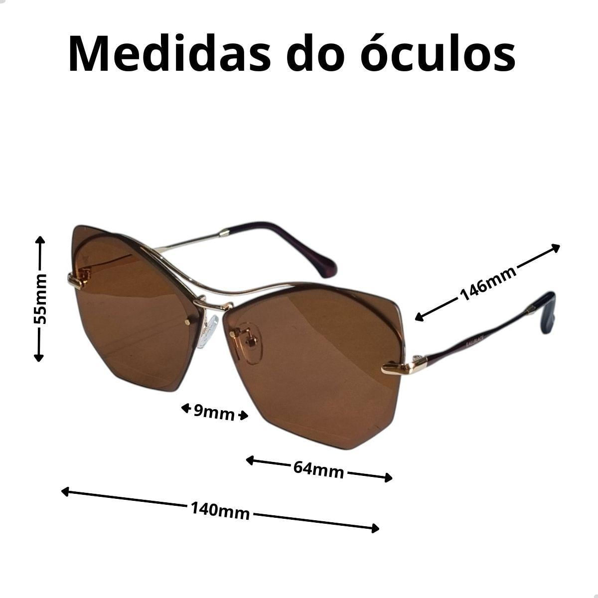 Óculos De Sol Feminino Kallblack Moda Verão Estilo Moderno