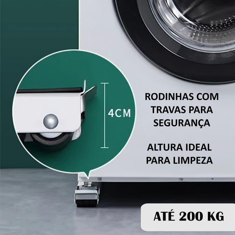 Miniatura Suporte De Rodinhas Geladeira Fogão Maquina Lavar Freezer