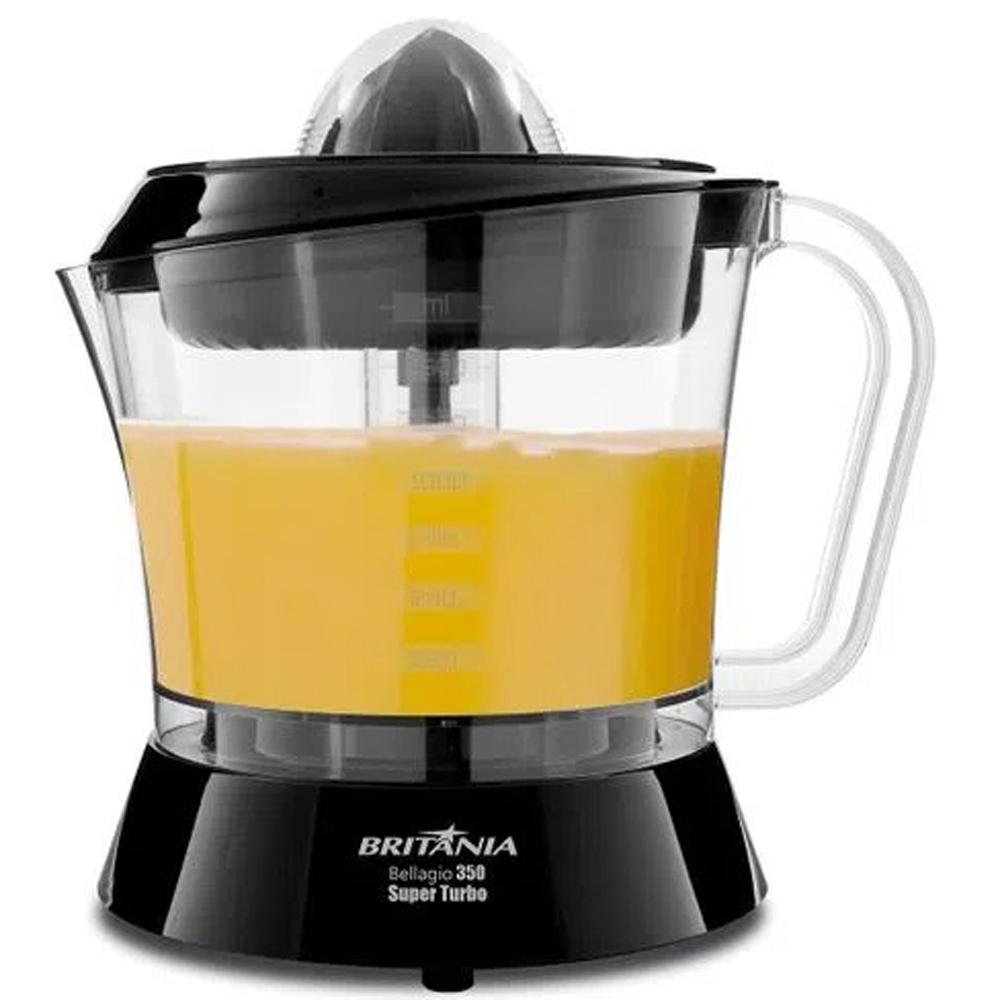Espremedor de Frutas Britânia Bellagio Turbo, Preto 110 Volts