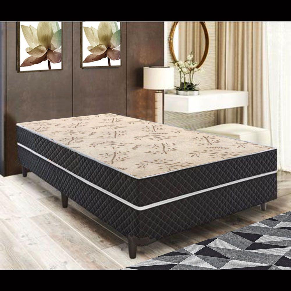 Miniatura Cama Box Solteiro Conjugada Premium 188x88x43 (10cm)