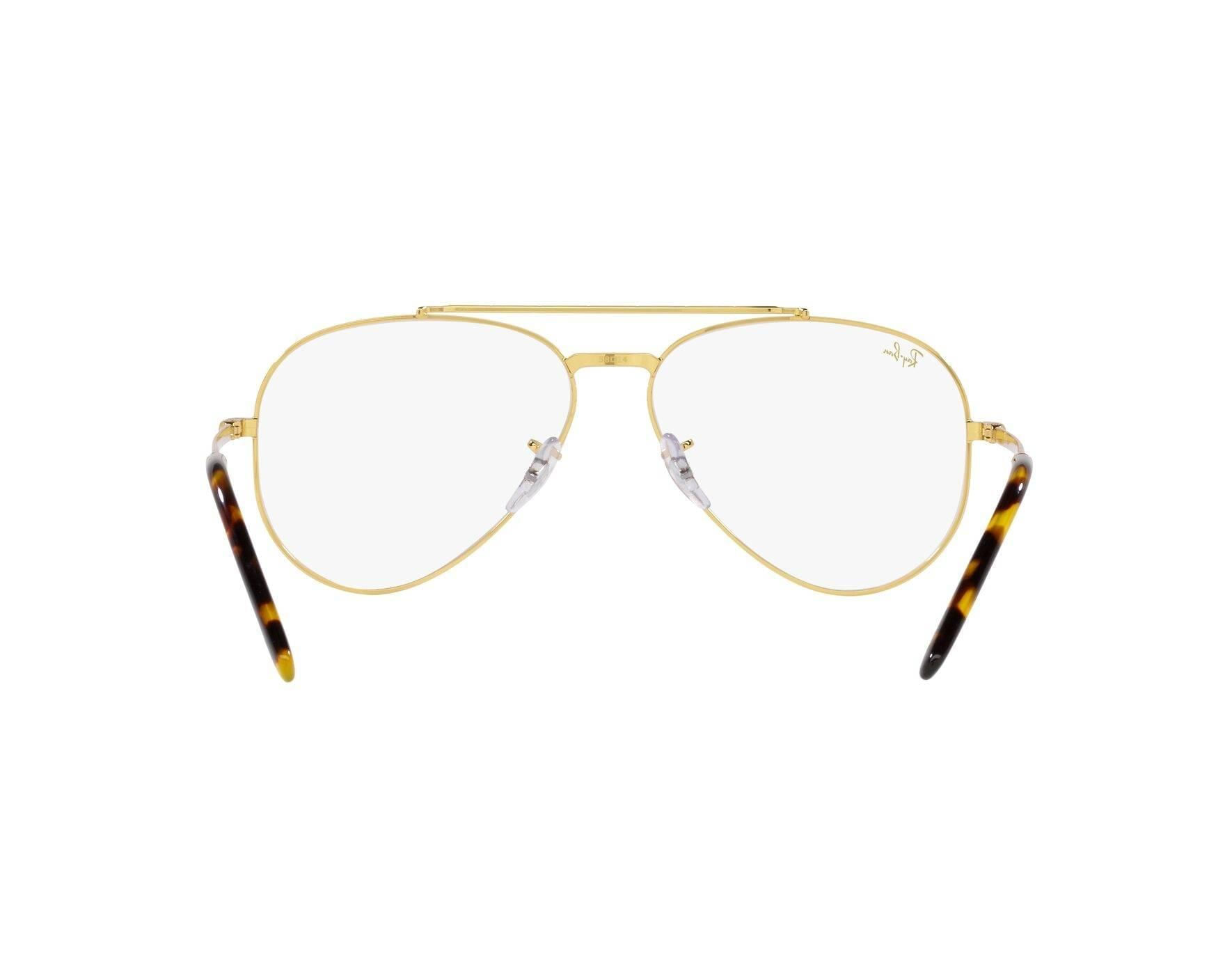 Miniatura Armação Ray-Ban Rb3625V 3086 Dourado Rb 3625 58 Legend Gold