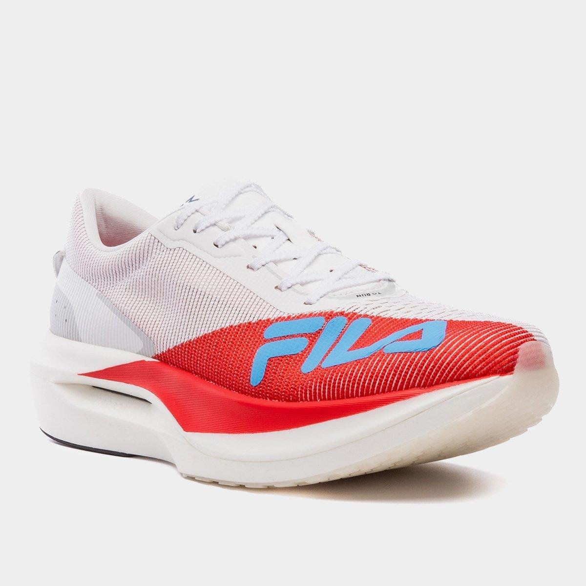 Miniatura Tênis Fila Racer Carbon 3 Masculino Branco+Vermelho - 38