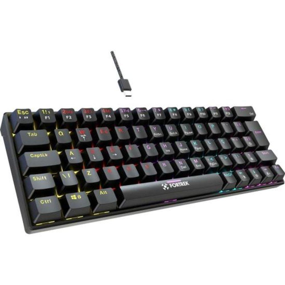 Miniatura Teclado Gamer Mecânico Fortrek Gravity 65 Compact Switch Outemu Red [f002]