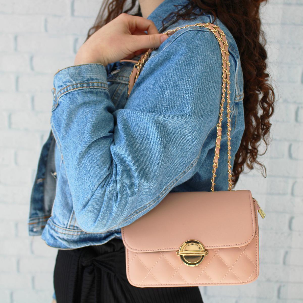 Bolsa Transversal Tiracolo Bolsinha Ombro Feminina Corrente