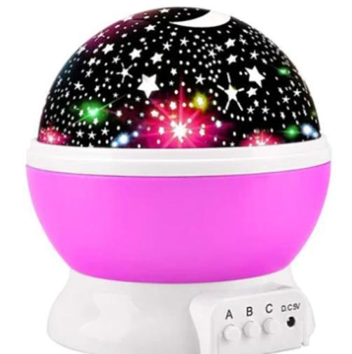 Miniatura Deixe Seus Sonhos Voarem A Luminária Projetor Estrela 360º