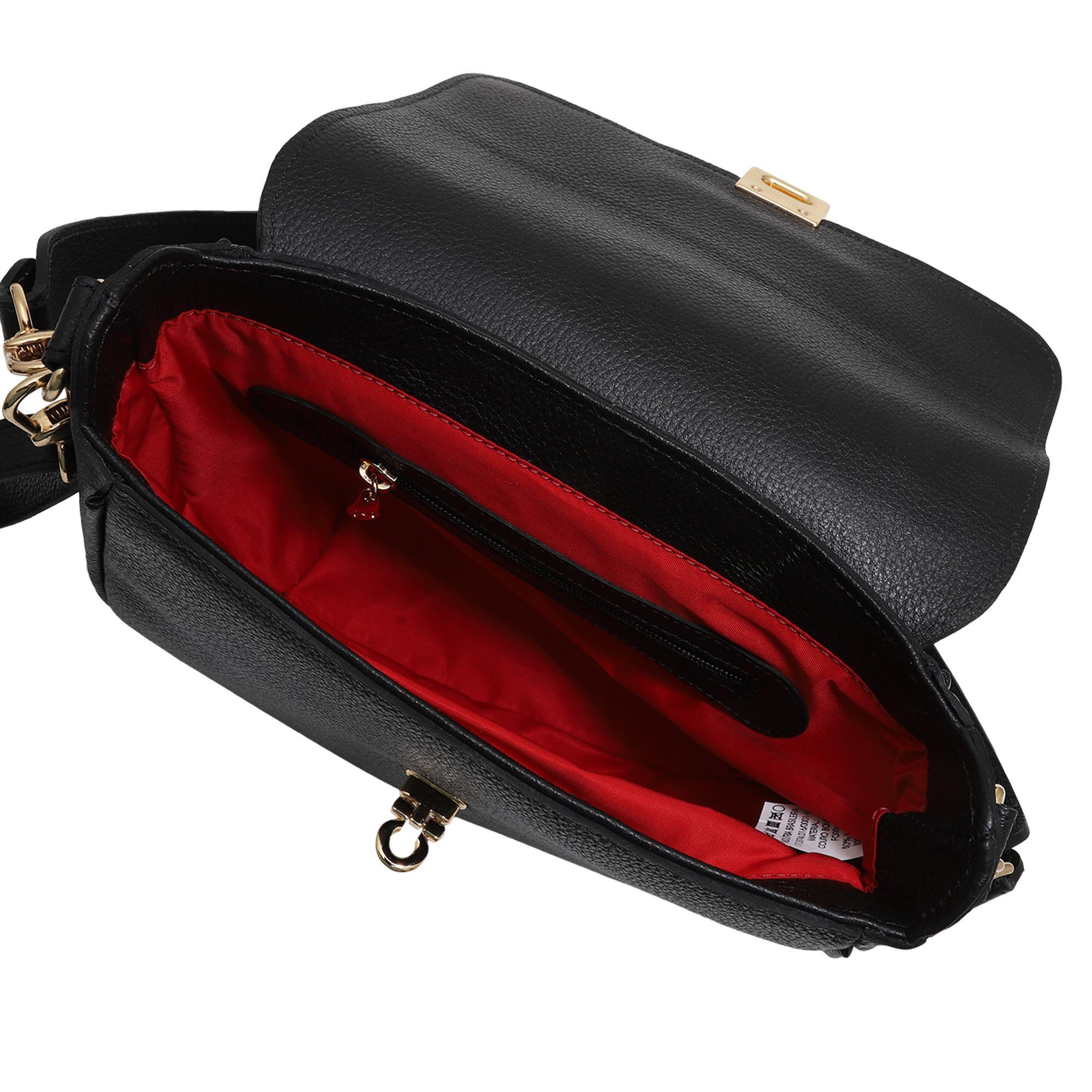 Miniatura Bolsa Transversal Feminina Couro Legítimo Mariart Turmalina