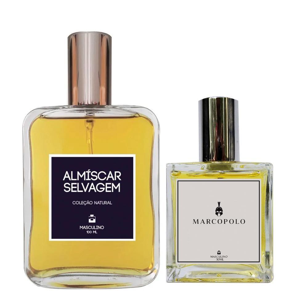 Miniatura Kit Perfume Masc. - Almíscar Selvagem 100Ml + Marcopolo 30Ml