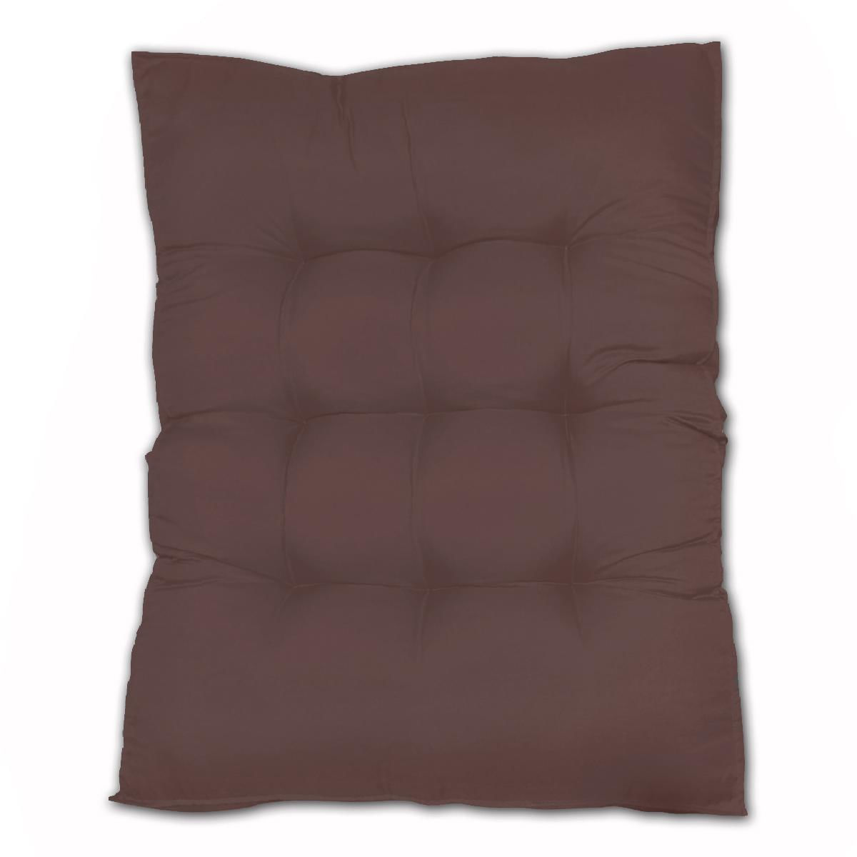 Miniatura Almofada Futon Alto Oxford 120X80 Gigante Qualidade Marrom
