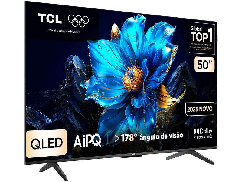 Miniatura Smart TV 50" TCL 4K UHD QLED 50P7K Google TV AiPQ Google Assistente 3 HDMI
